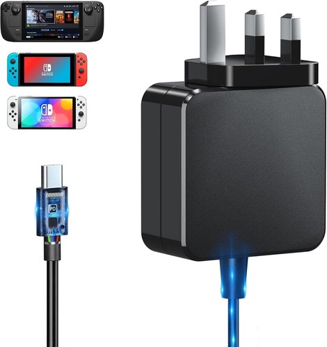 45w usb charger for switch - usb-c,